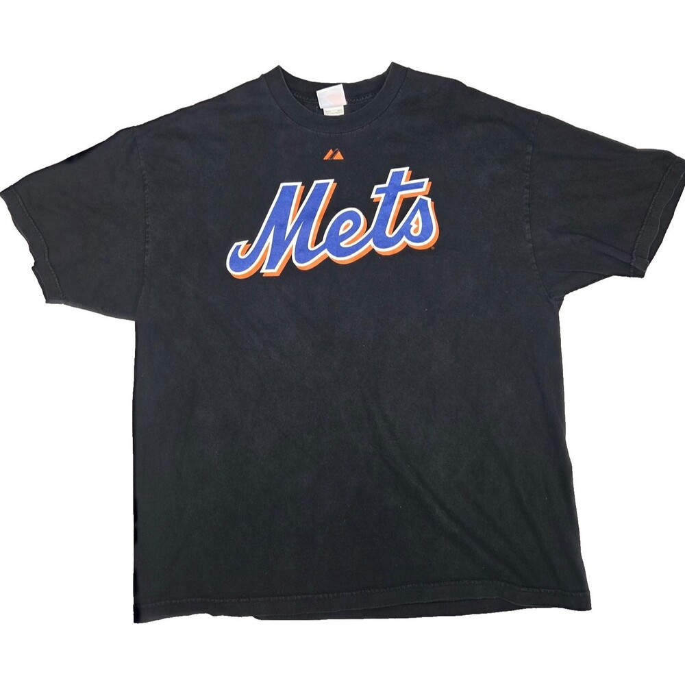 Majestic New York Mets Baseball Tee Shirt Size Large #1 Dad